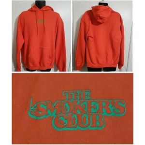 Orange Champion The Smokers Club Smoking Hoodie "World Wide Rollers" Large
